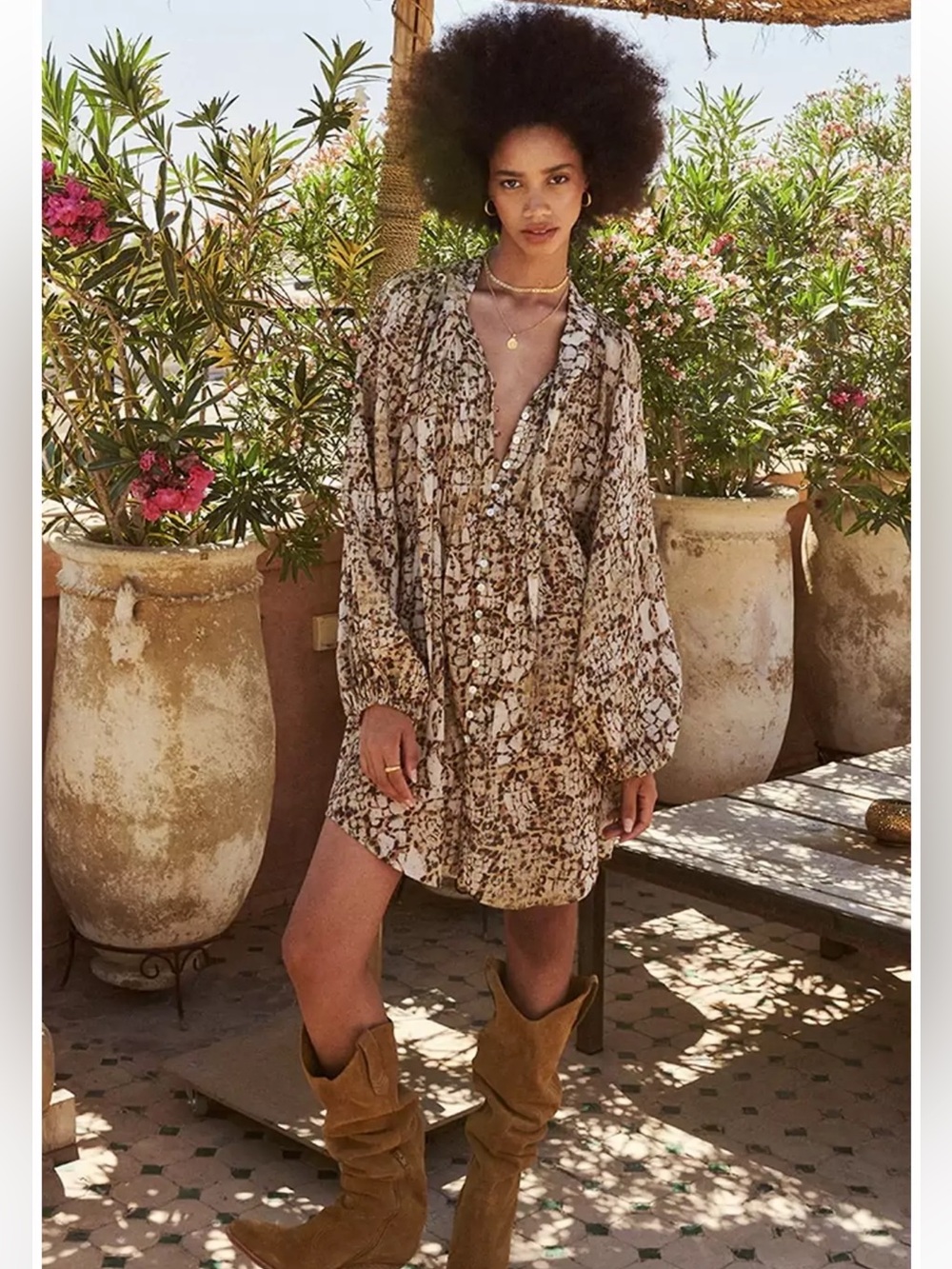 SPELL HONEYCOMB DRESS